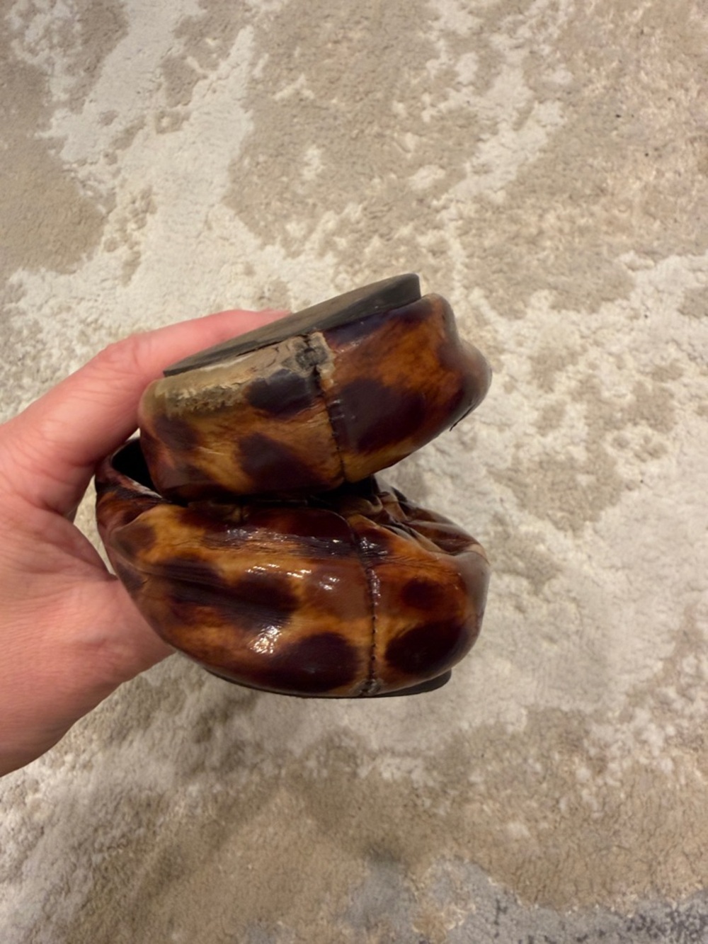 Tori Burch animal print flats Sz 7.5 - Picture 7 of 8